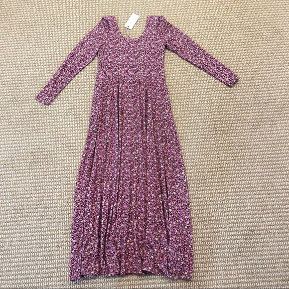 LoveShackFancy Poeta Dress in Cherry Wine Medium NWT - Picture 11 of 12